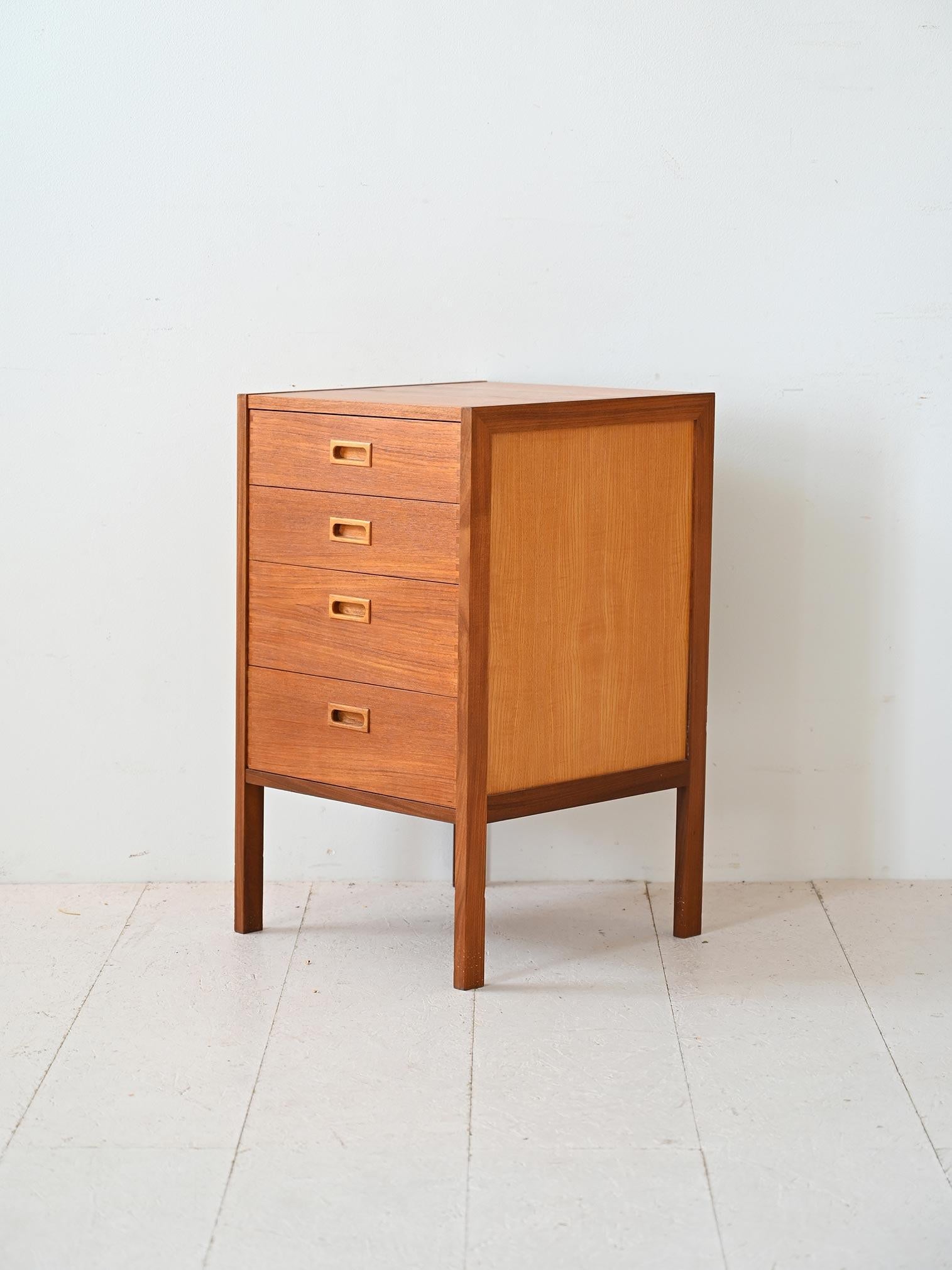 Swedish Scandinavian Teak Chest of Drawers For Sale