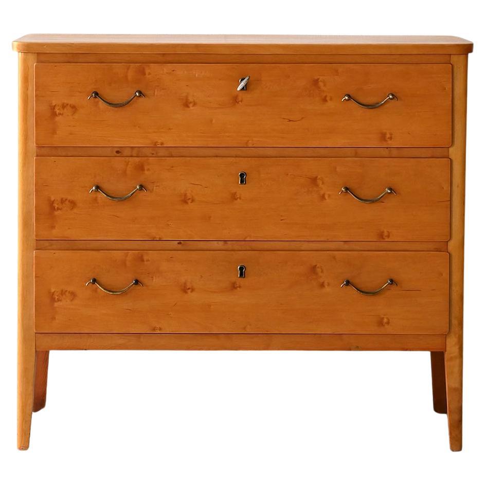 Commode scandinave vintage en racine de bouleau en vente