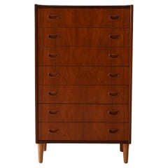Scandinavian Vintage teak dresser with seven drawers