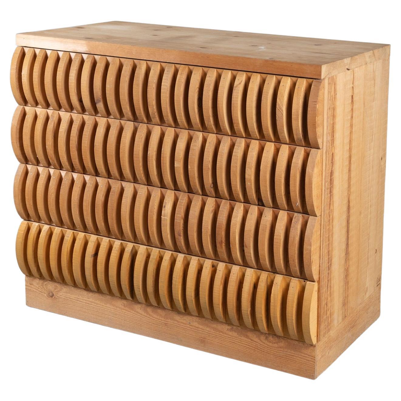 Cassettiera serie Annabella Mario Ceroli per Poltronova, Italia, 1972 For Sale