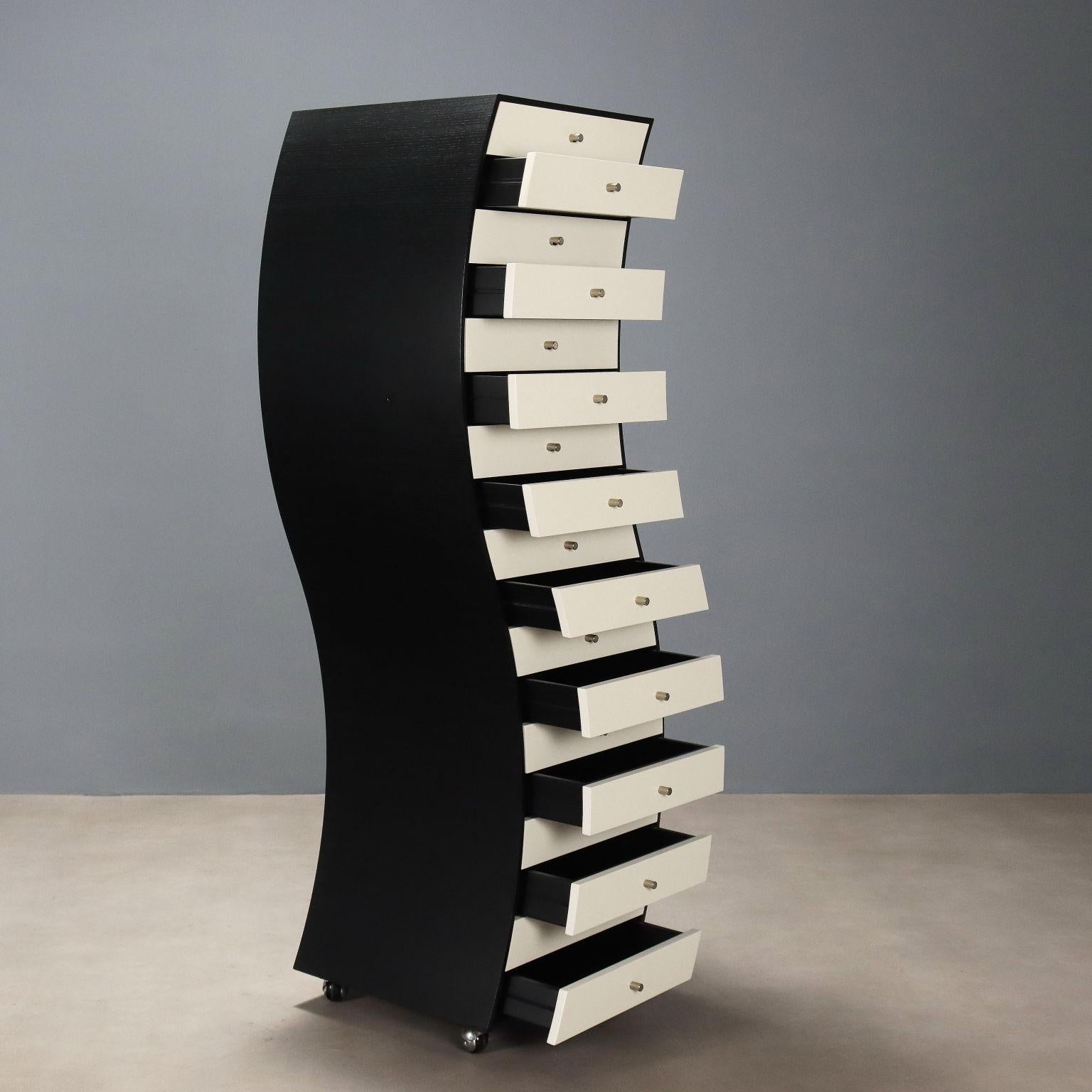 Italiano Cassettiera Side 1 di Shiro Kuramata per Cappellini, Anni 80. in vendita