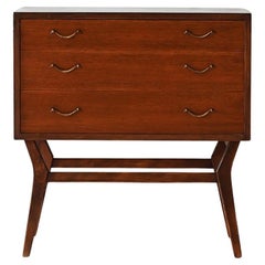 Swedish 1950s-60s mahogany chest of drawers