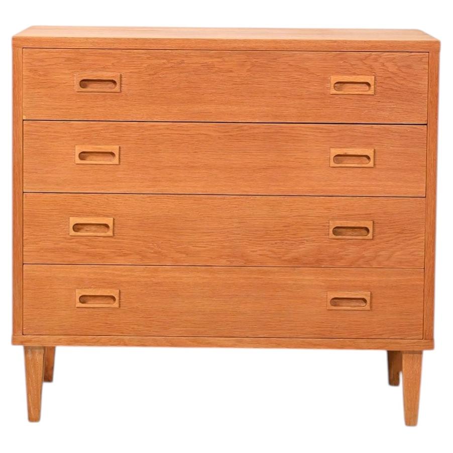 Swedish oak chest of drawers by String Design AB For Sale