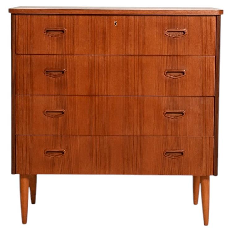 Swedish teak chest of drawers, 1950s