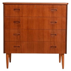 Swedish teak chest of drawers, 1950s
