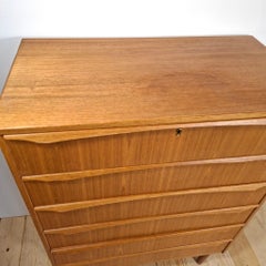 Cassettiera vintage, teak, Denmark 1960s