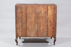 Commode à abattant en noyer et en racine de noyer, Piémont, XVIIIe siècle
