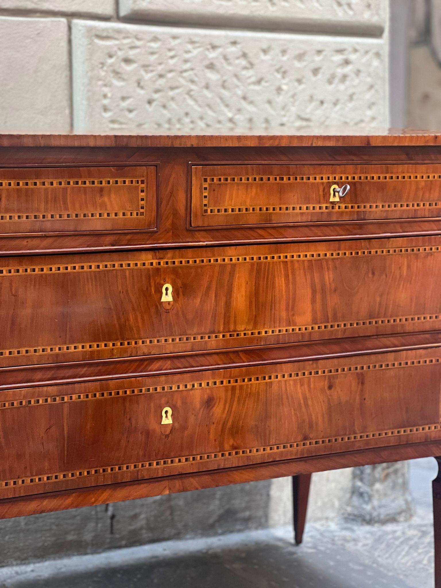 Walnut Louis XVI Dresser For Sale