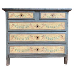 Cassettone - Rare 18th Century Italian Painted Chest of Drawers