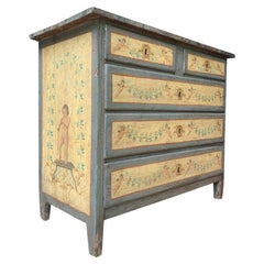 Cassettone - Rare 18th Century Italian Painted Chest of Drawers