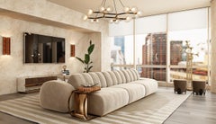 Modern Velvet Cassia Modular Sofa by Caffe Latte