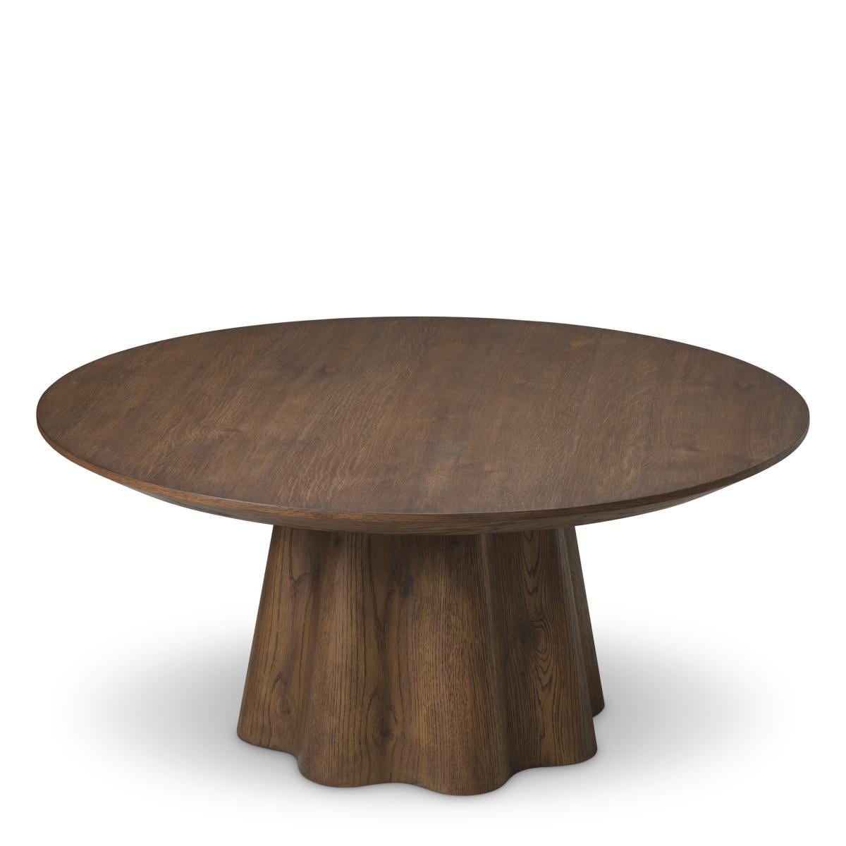 Vietnamien Table basse en chêne brun Cassie en vente