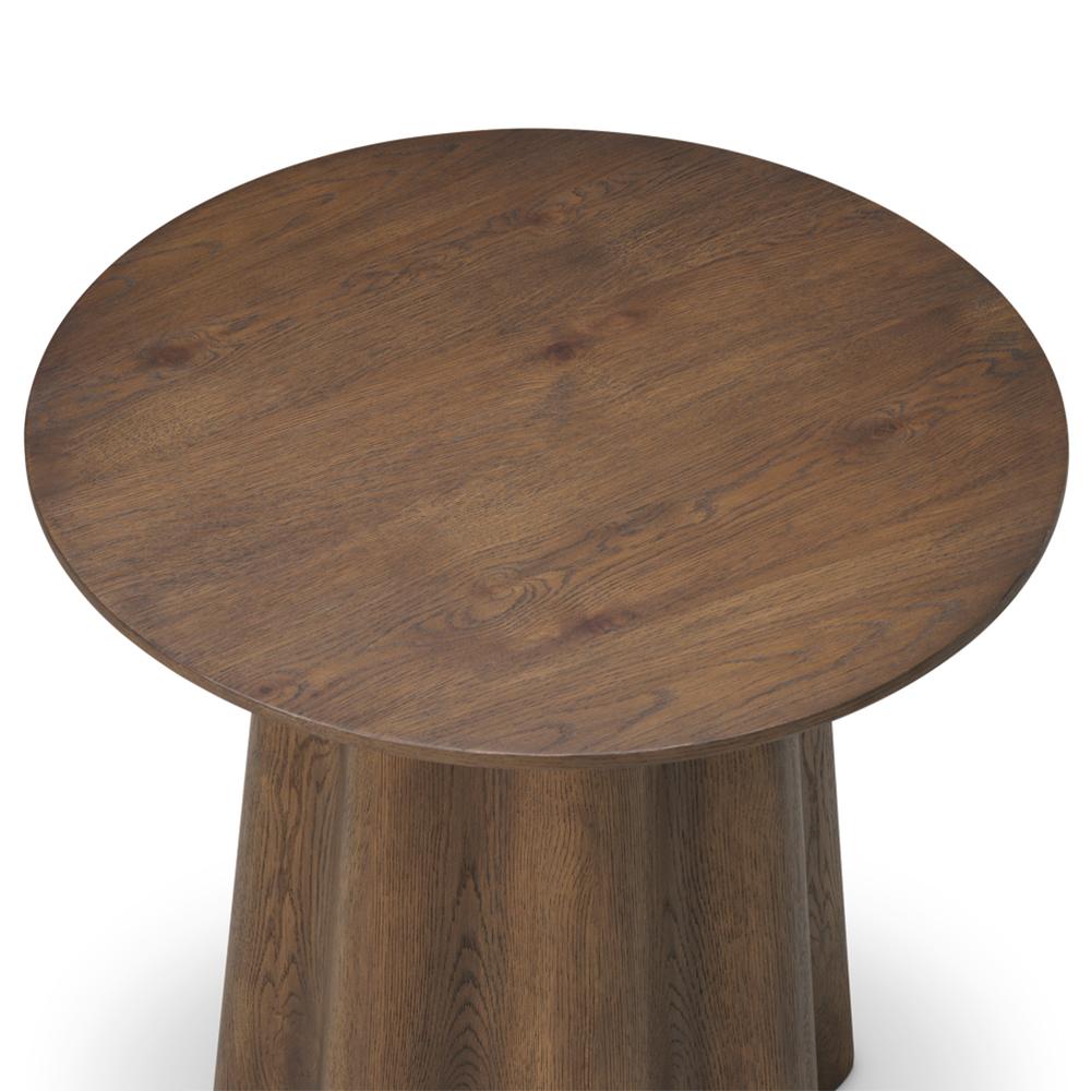 Cassie Brown Oak Side Table In New Condition For Sale In Paris, FR