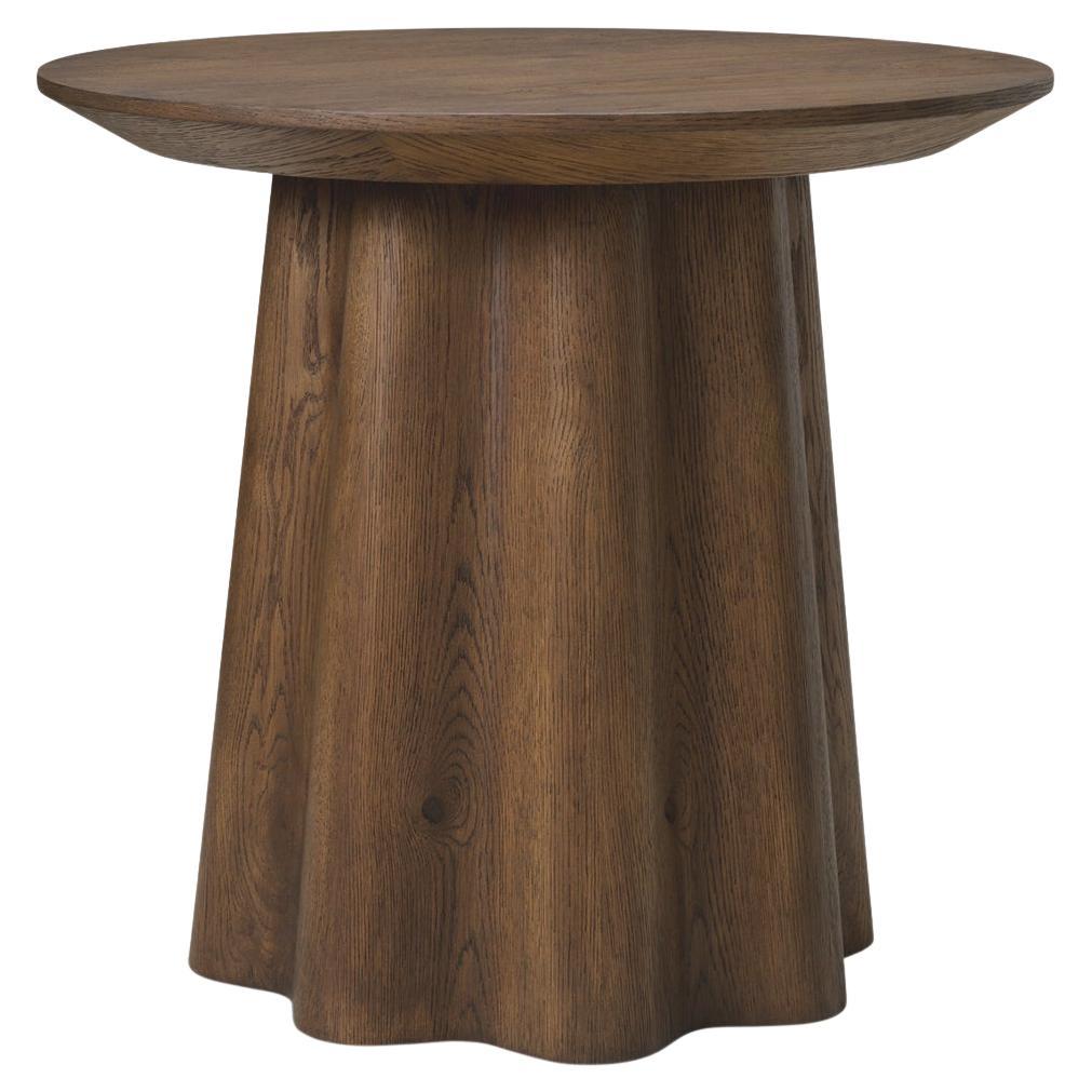 Cassie Brown Oak Side Table For Sale