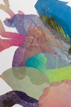 "transfigurado del anhelo", Abstracto, Monocopias collage, Tinta, Botánicos