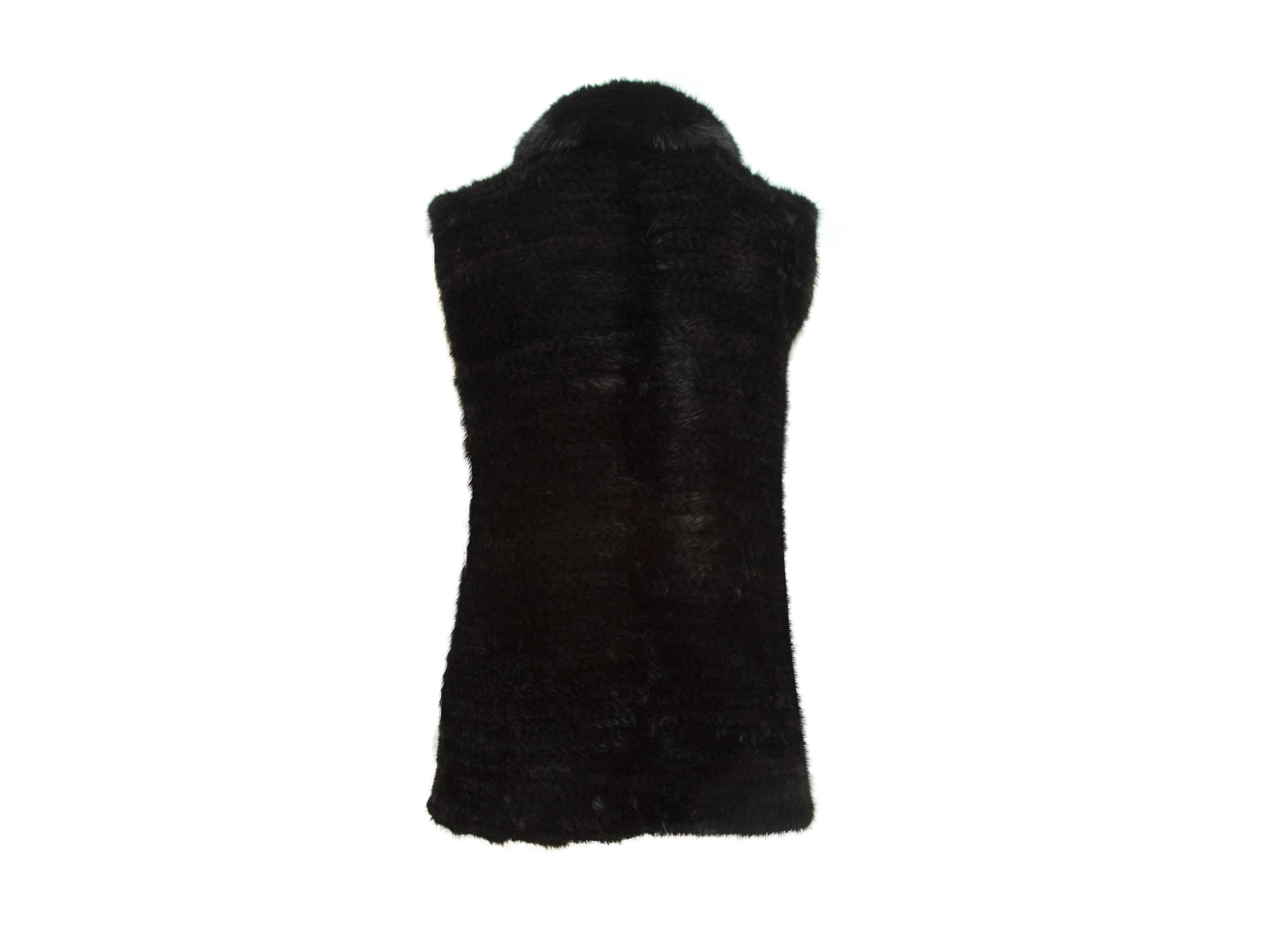 Cassin Black Mink Fur Vest In Good Condition In New York, NY