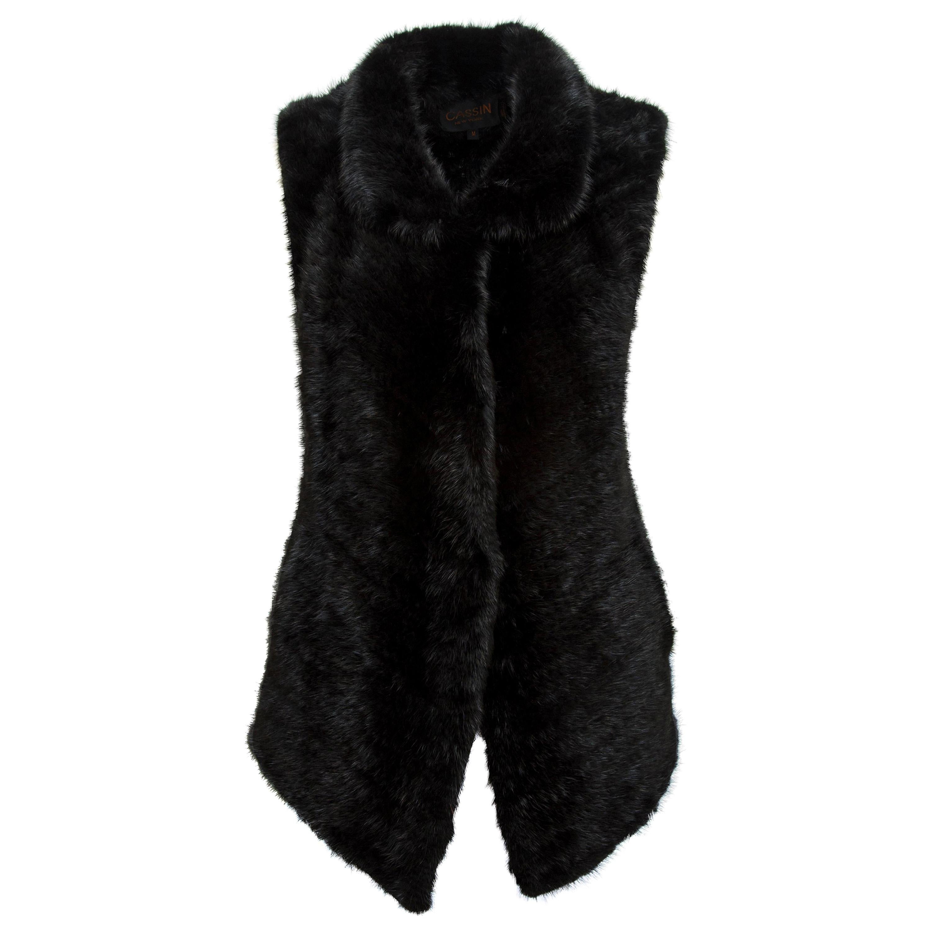 Cassin Black Mink Fur Vest