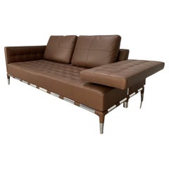 Used Cassina “241 Prive Divano” Sofa – in Mid-Brown “Pelle” Leather