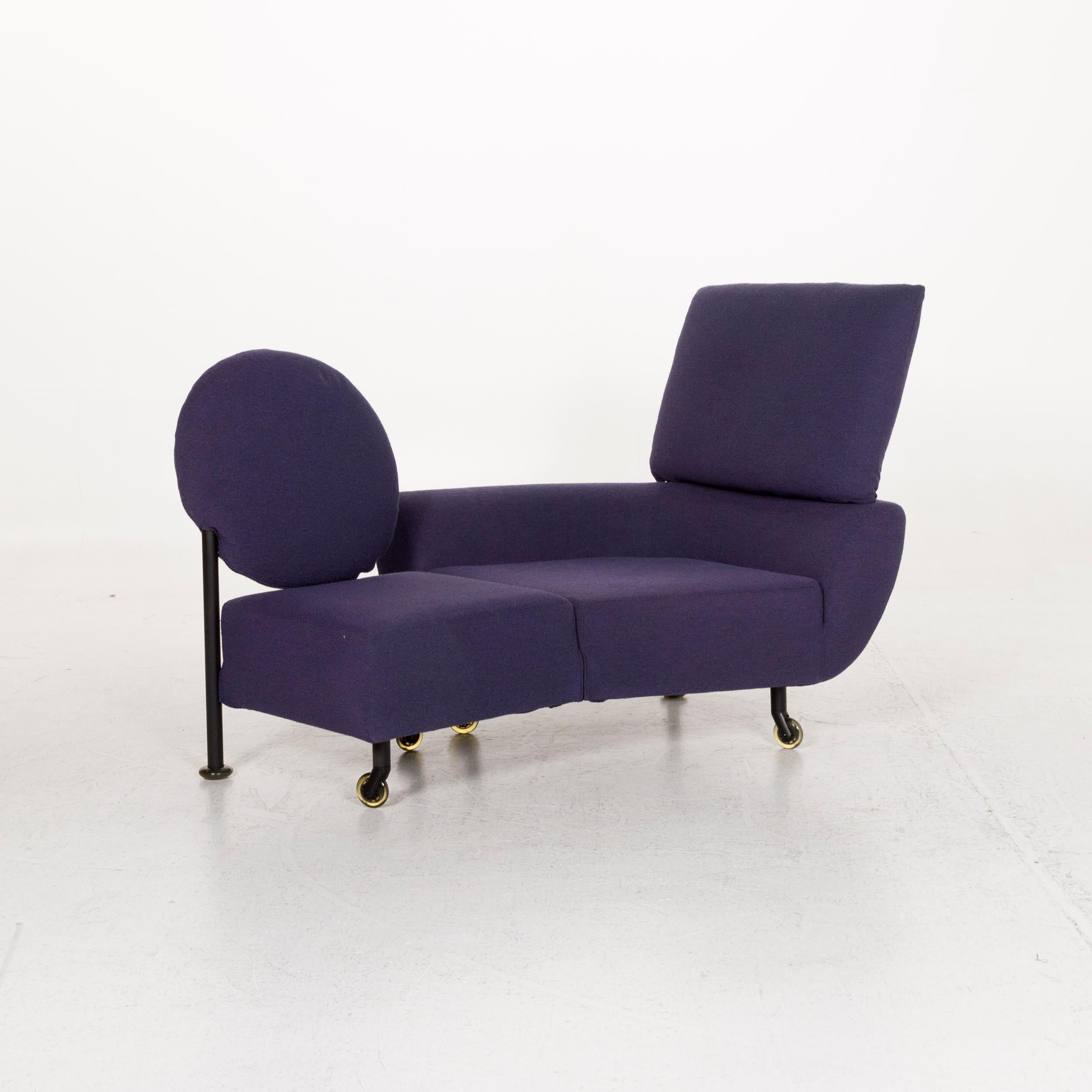 We bring to you a Cassina 290 TopKapi fabric sofa violet two-seat function relax function couch.

 

 Product measurements in centimeters:
 

Depth 105
Width 140
Height 107
Seat-height 42
Rest-height 56
Seat-depth 48
Seat-width
