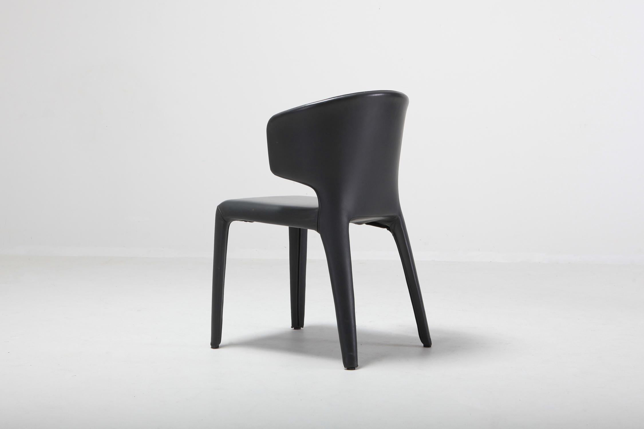 Cassina 367 Hola Chairs by Hannes Wettstein Full Leather Version 4