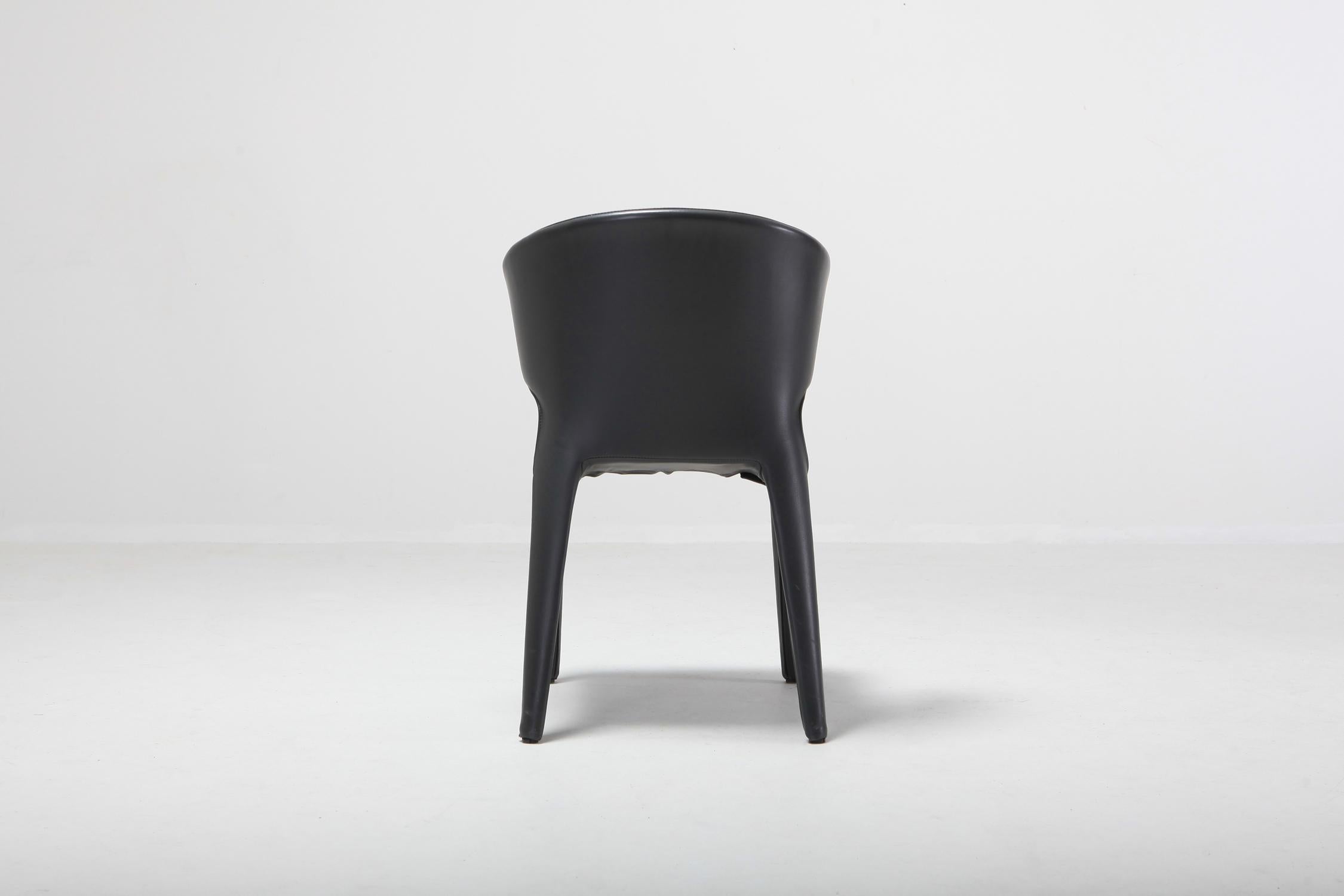 Cassina 367 Hola Chairs by Hannes Wettstein Full Leather Version 5