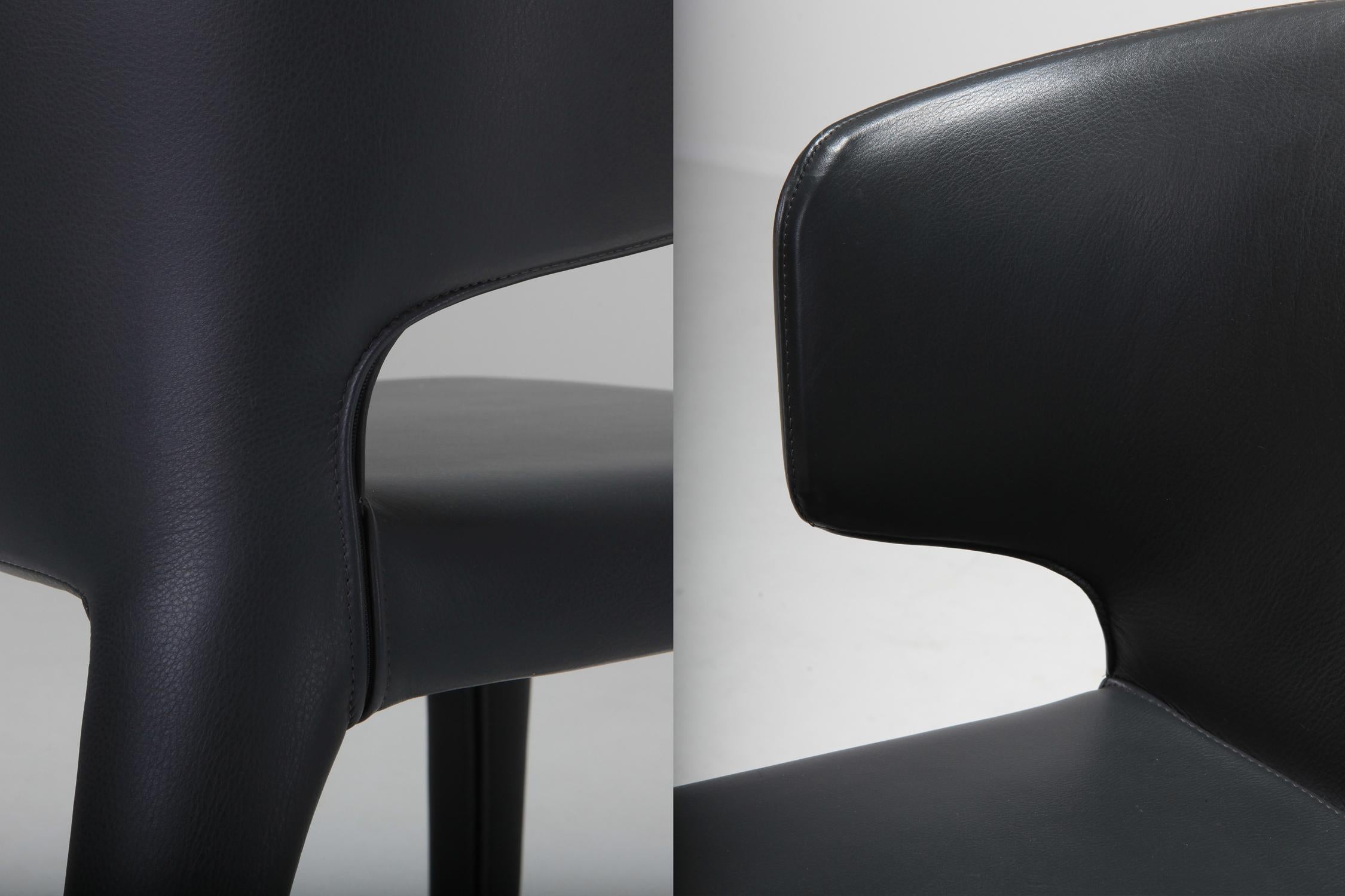 Cassina 367 Hola Chairs by Hannes Wettstein Full Leather Version 7