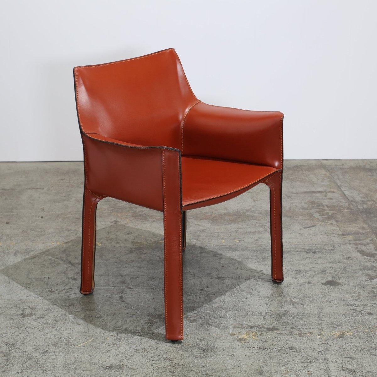Poltrone Cassina 413 Cab di Mario Bellini, set di quattro persone in vendita 4