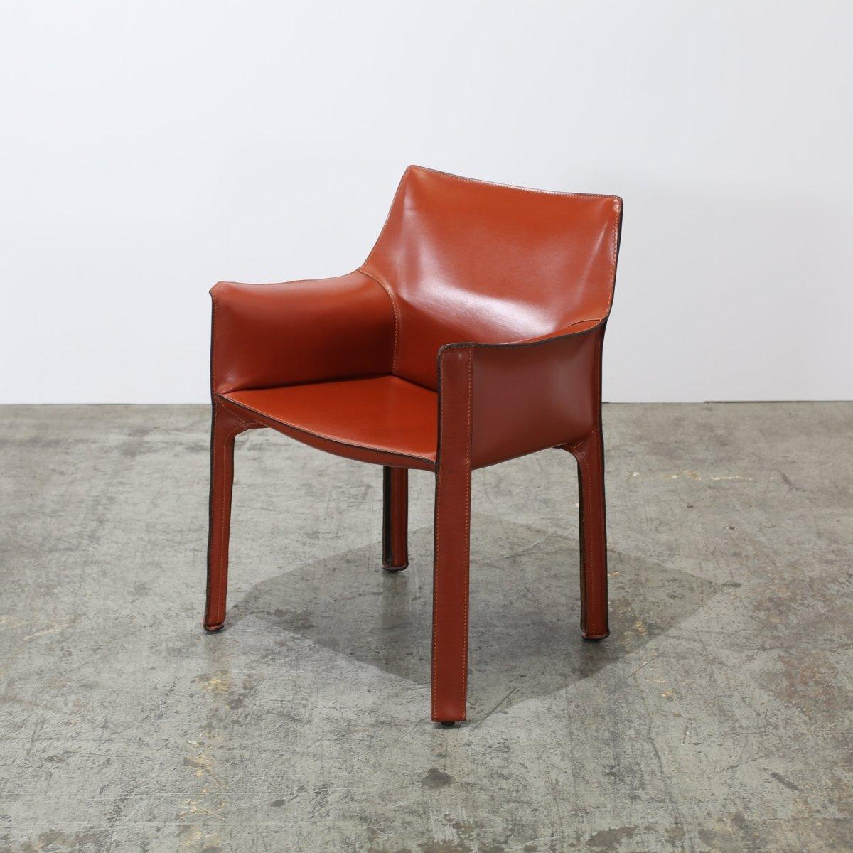 Poltrone Cassina 413 Cab di Mario Bellini, set di quattro persone in vendita 5