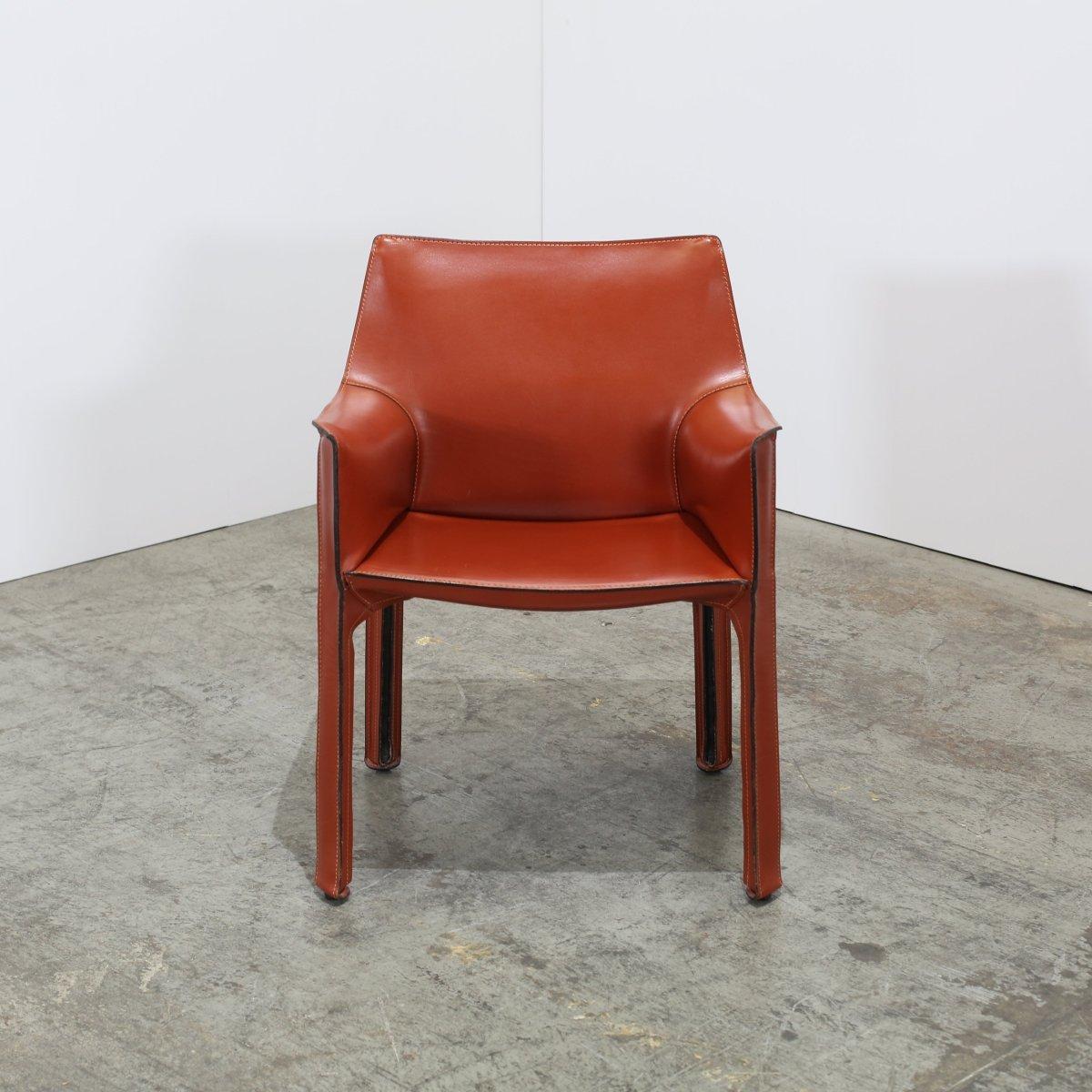 Poltrone Cassina 413 Cab di Mario Bellini, set di quattro persone in vendita 6