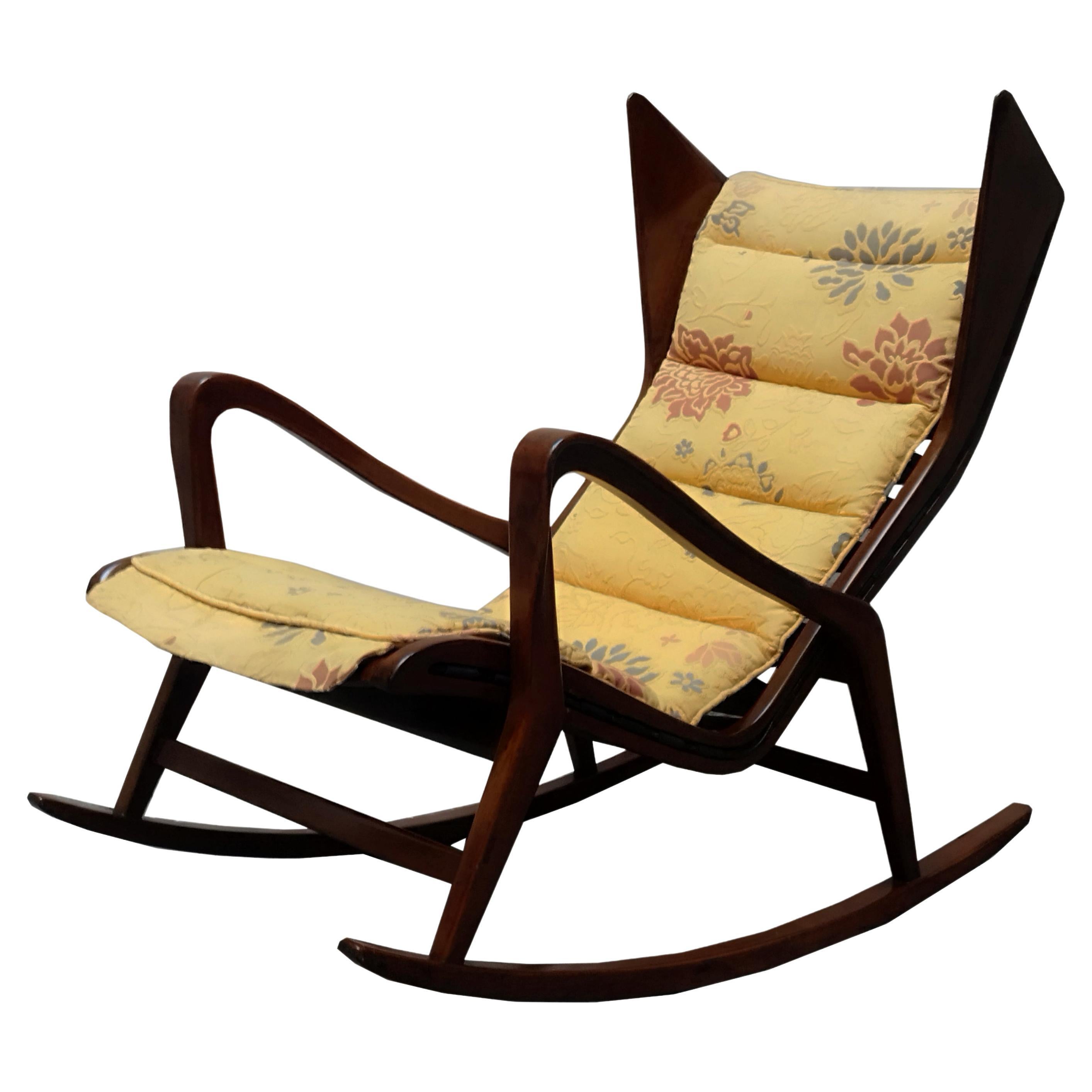 Cassina "572" Rocking Armchair, Italy 1960 For Sale