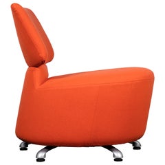 Cassina "Aki" Swivel Chair in Blood Orange by Toshiyuki Kita