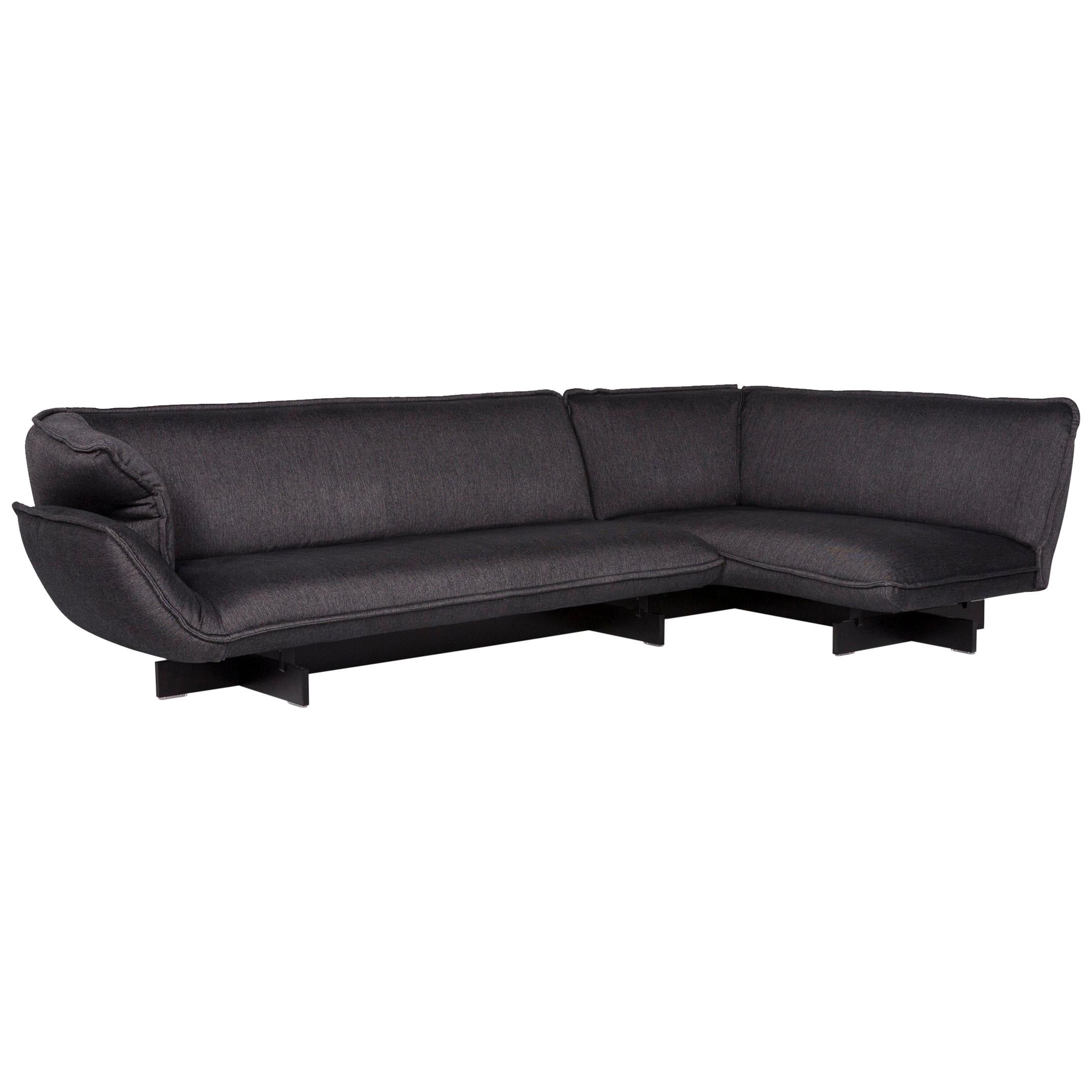 Cassina Beam Fabric Corner Sofa Anthracite Gray Sofa Couch