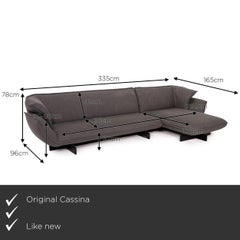 Cassina Beam Fabric Corner Sofa Gray Sofa Couch
