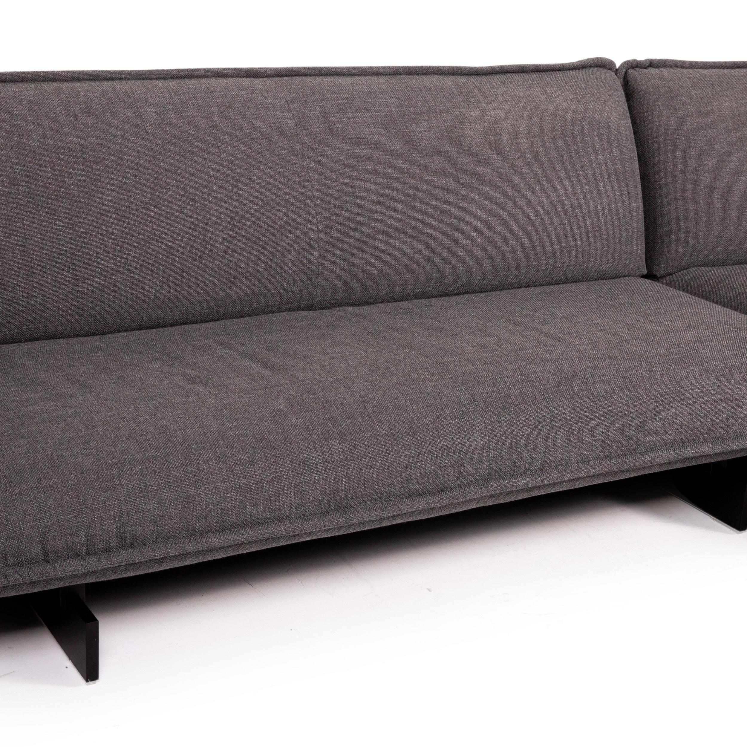 Modern Cassina Beam Fabric Corner Sofa Gray Sofa Couch