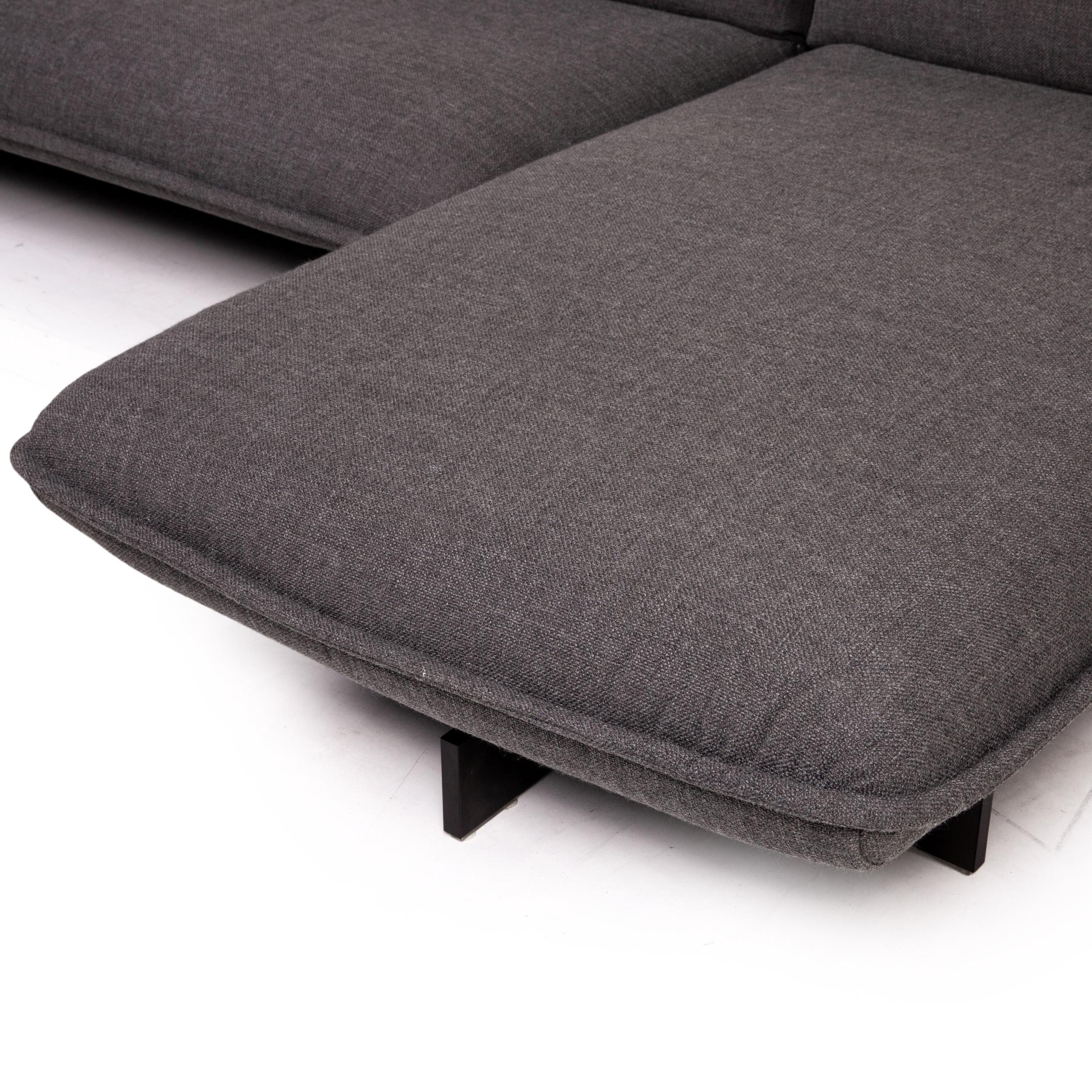 Italian Cassina Beam Fabric Corner Sofa Gray Sofa Couch