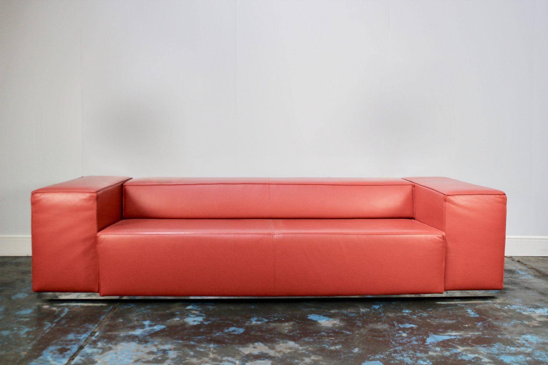 On offer on this occasion is ultra-rare (i suspect you will not find another) huge, superb, immaculately-presented 3-Seat “Big Blox” Model 180 Sofa Bed with an Extendable -Seat, from the world renown Italian furniture house of Cassina.

As you