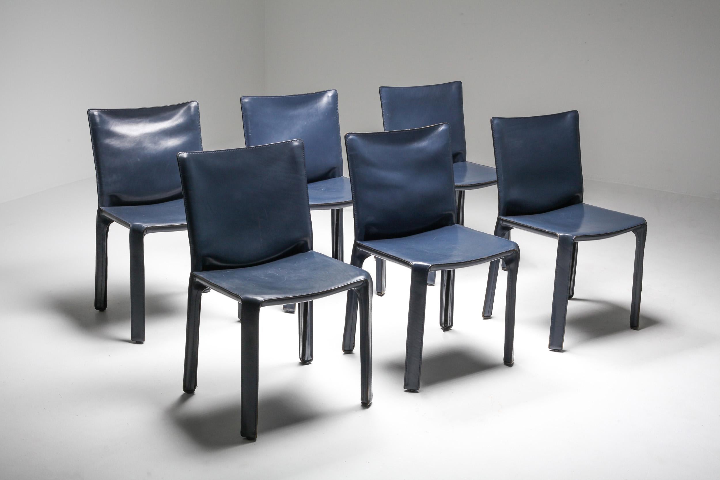 Cassina Blue CAB Chairs 3