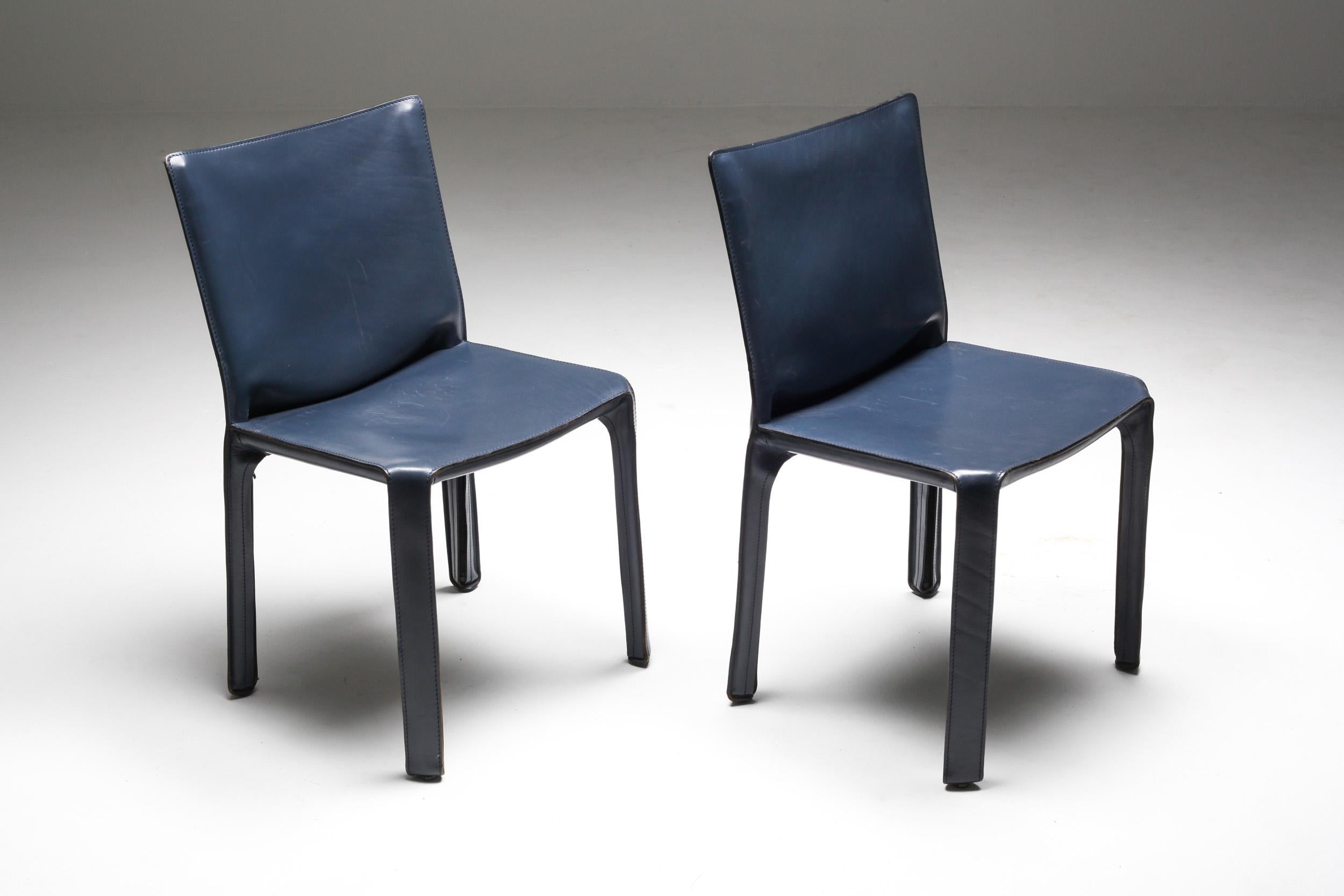 Cassina Blue CAB Chairs 5