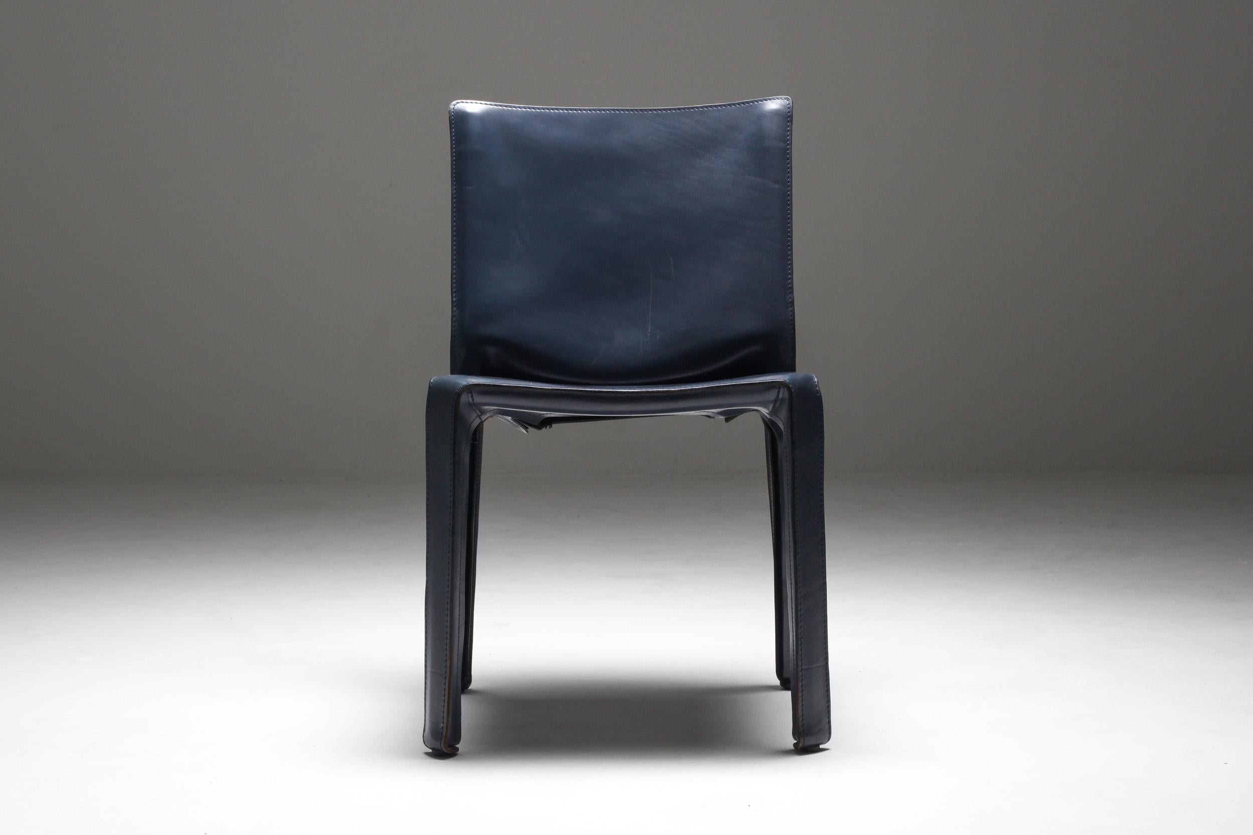 Cassina Blue CAB Chairs 6