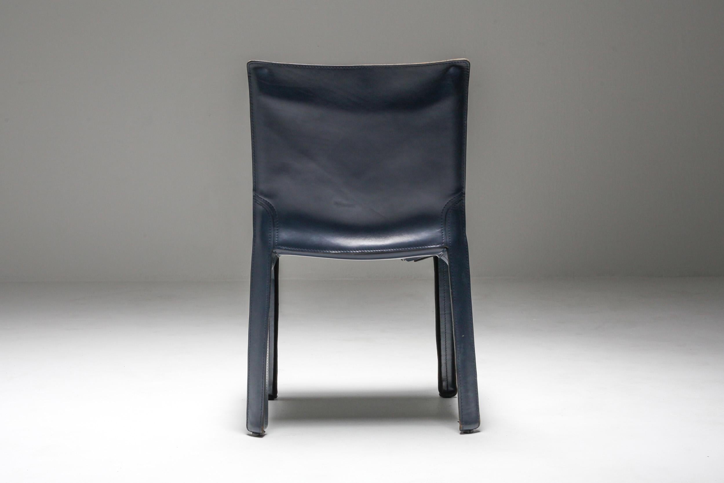 Cassina Blue CAB Chairs 8