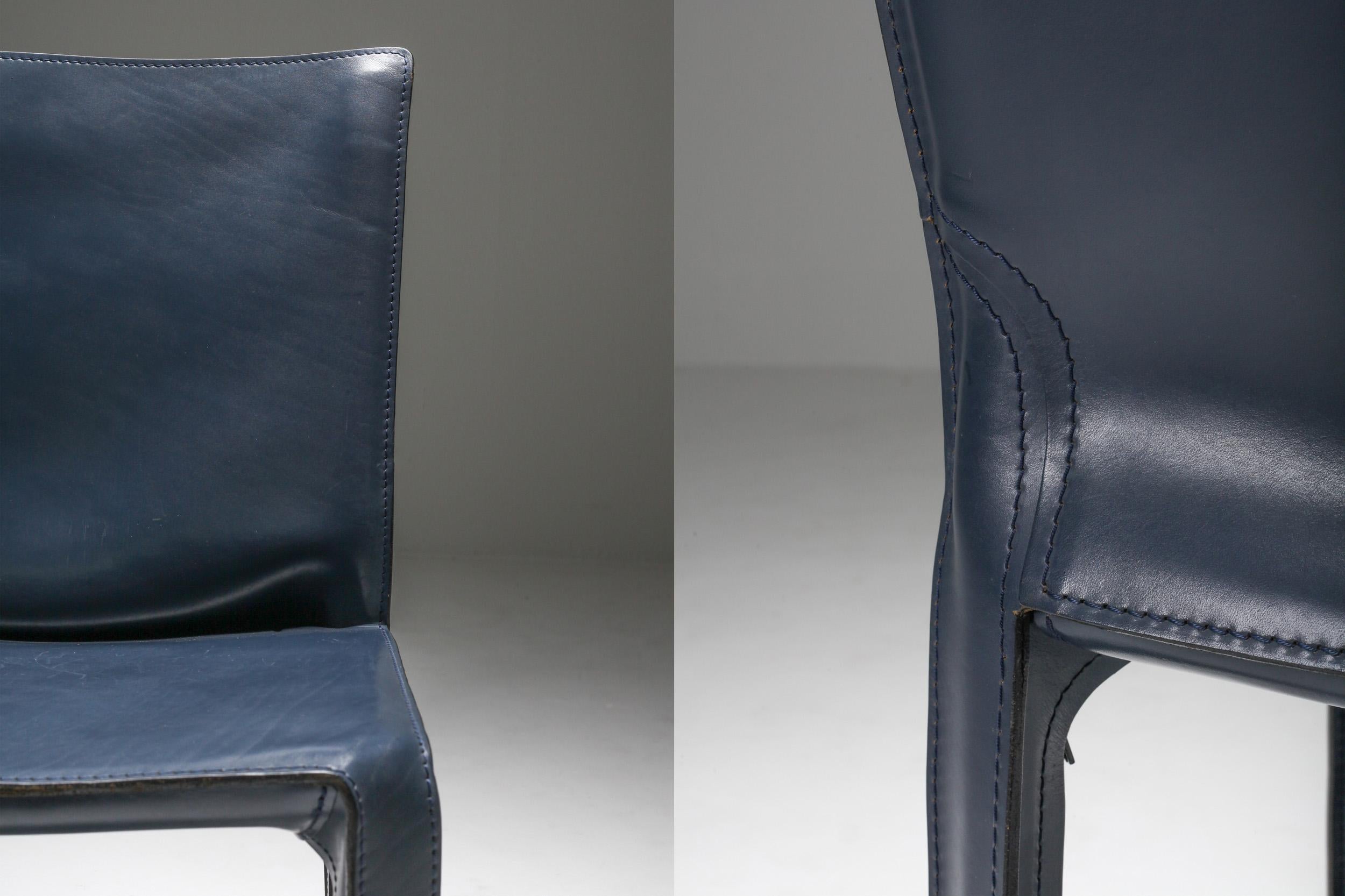 Cassina Blue CAB Chairs 12