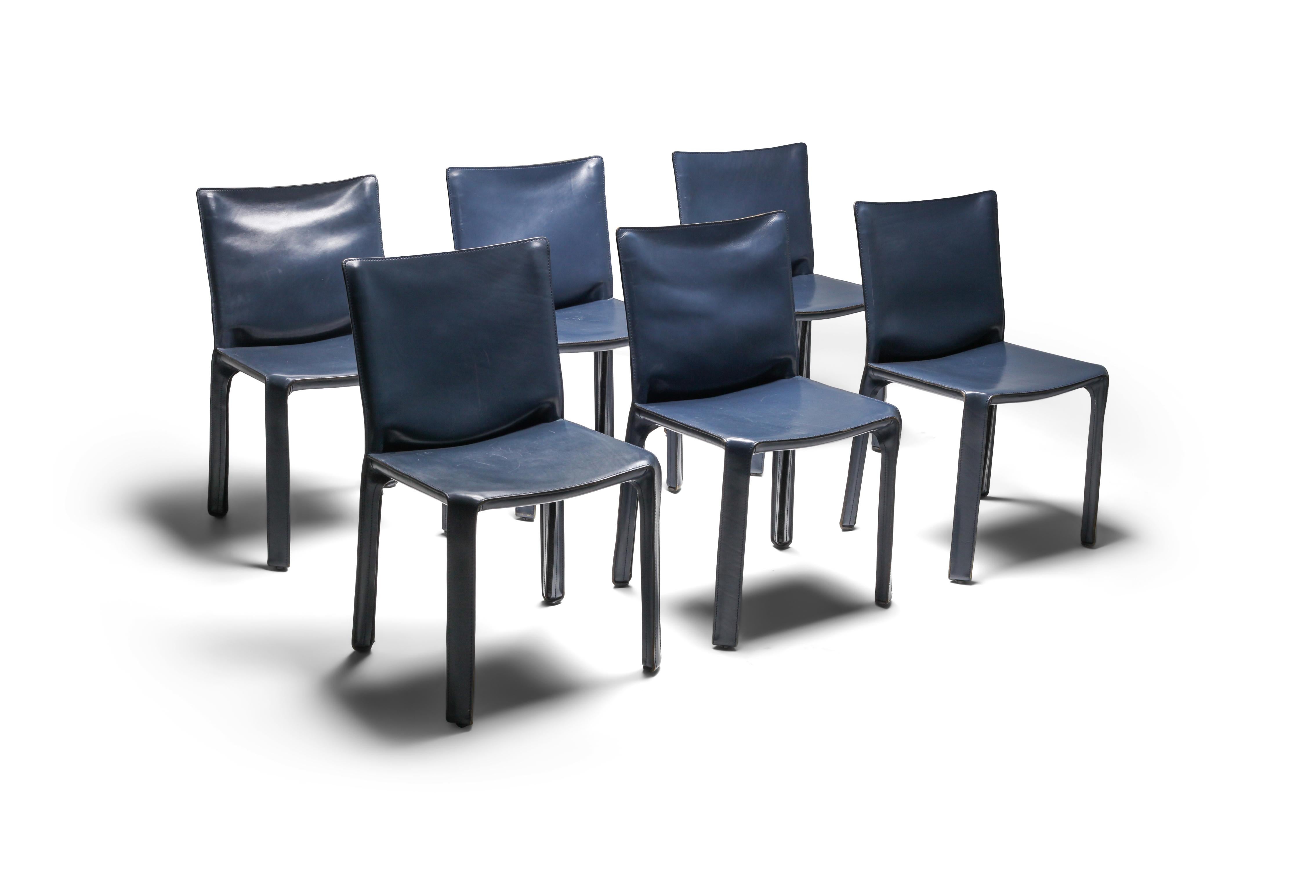 Post-Modern Cassina Blue CAB Chairs