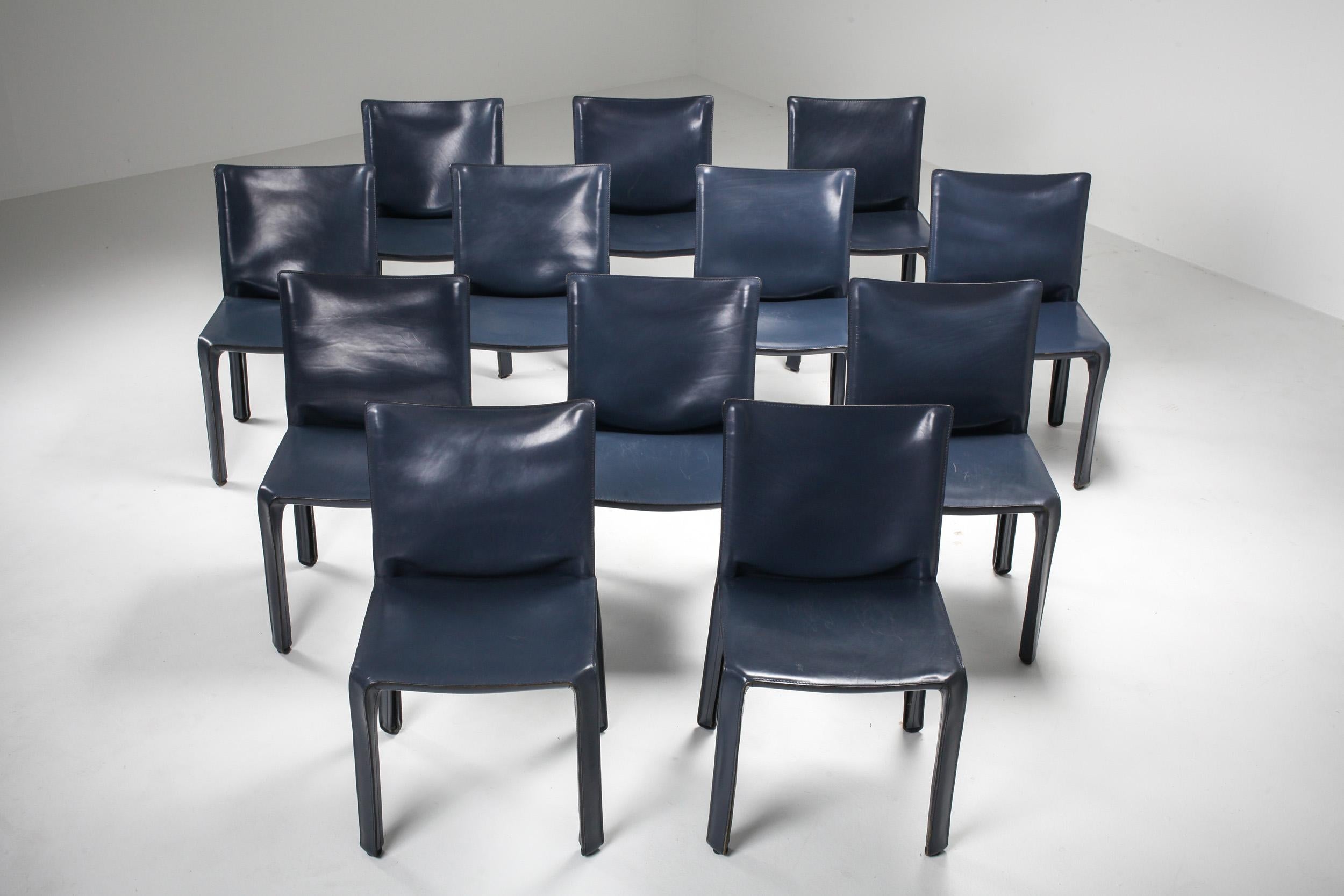 Italian Cassina Blue CAB Chairs