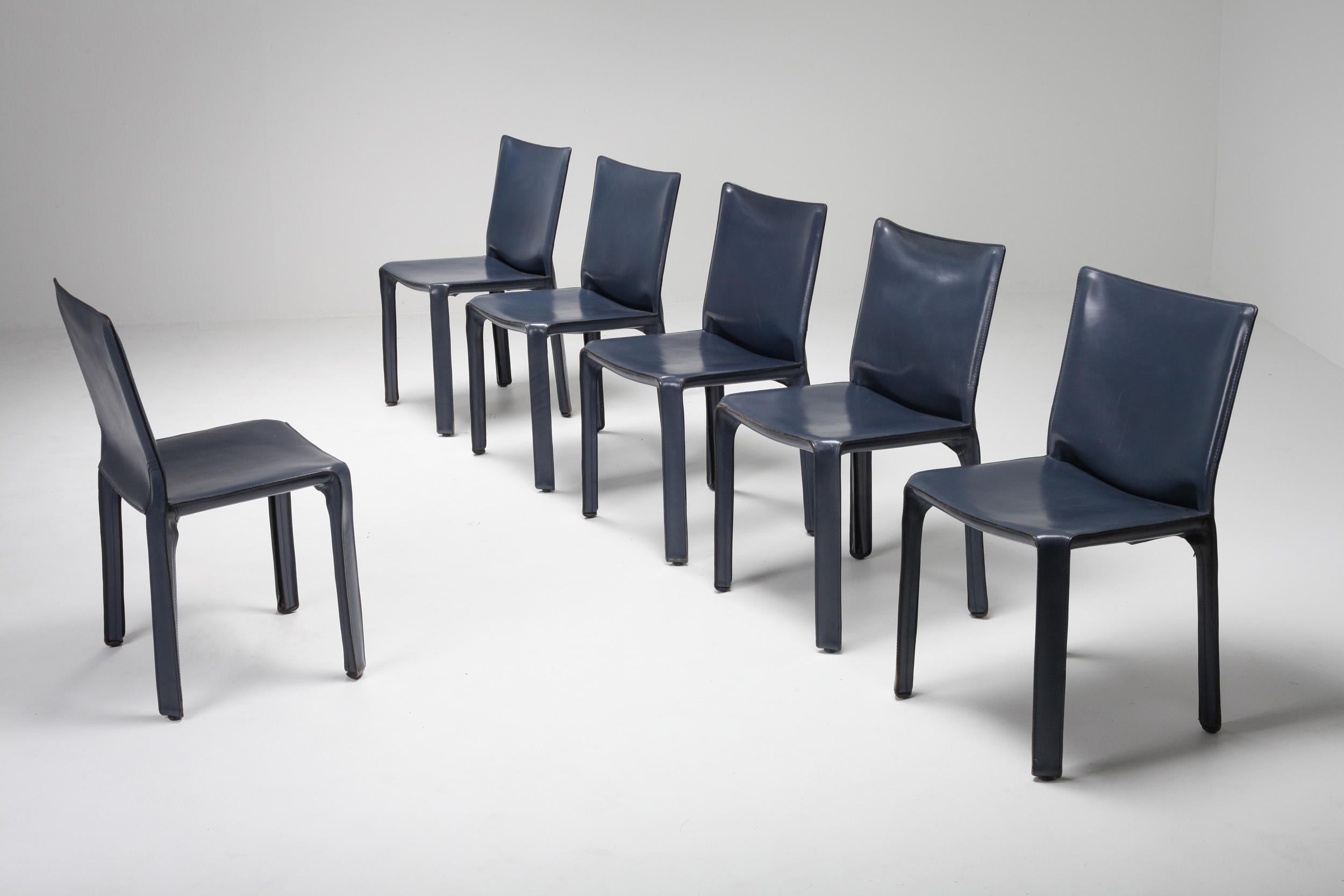 Cassina Blue CAB Chairs 2