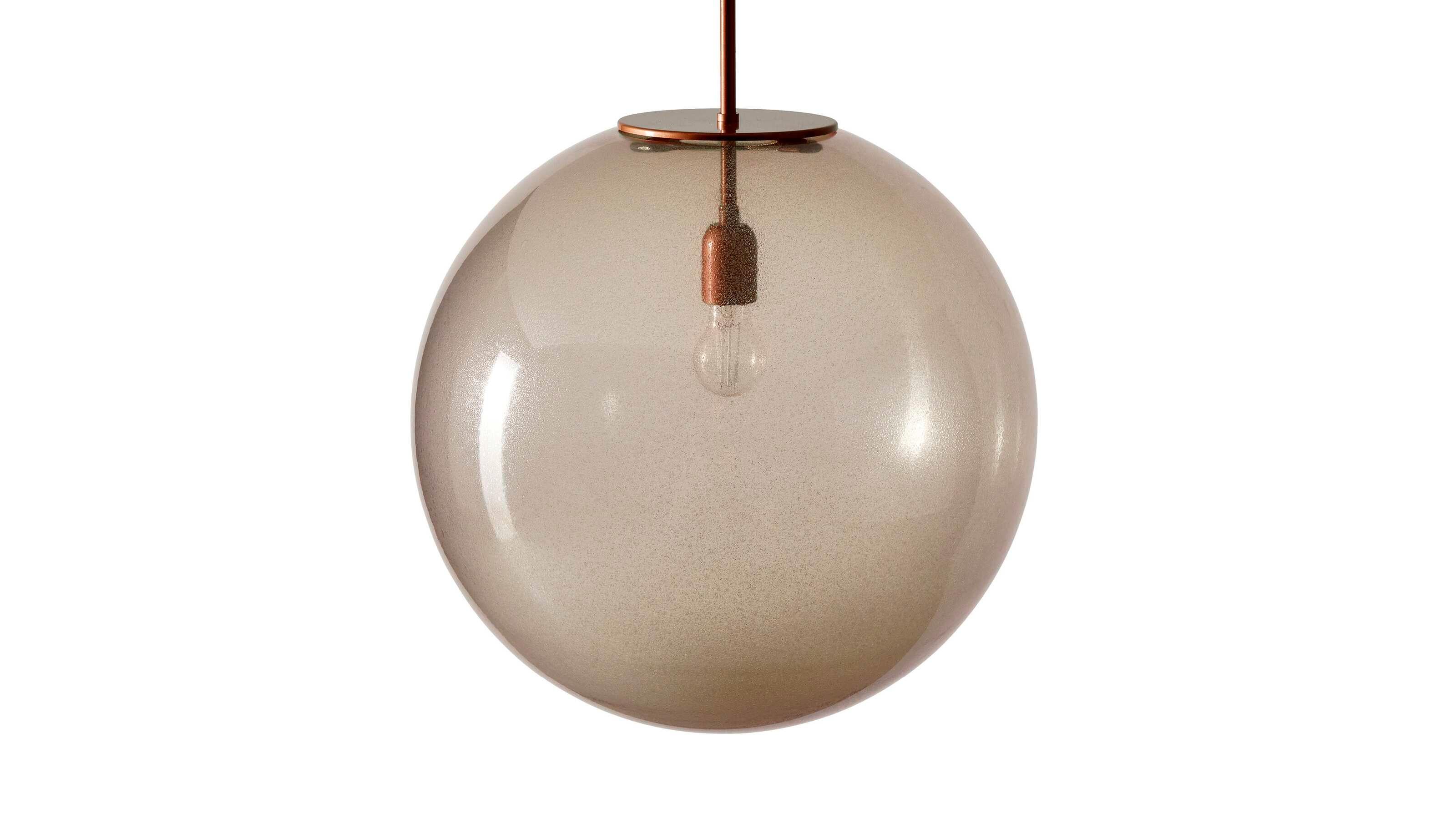 Mid-Century moderno Lampada a sospensione in vetro soffiato di Cassina Bollicosa in vendita