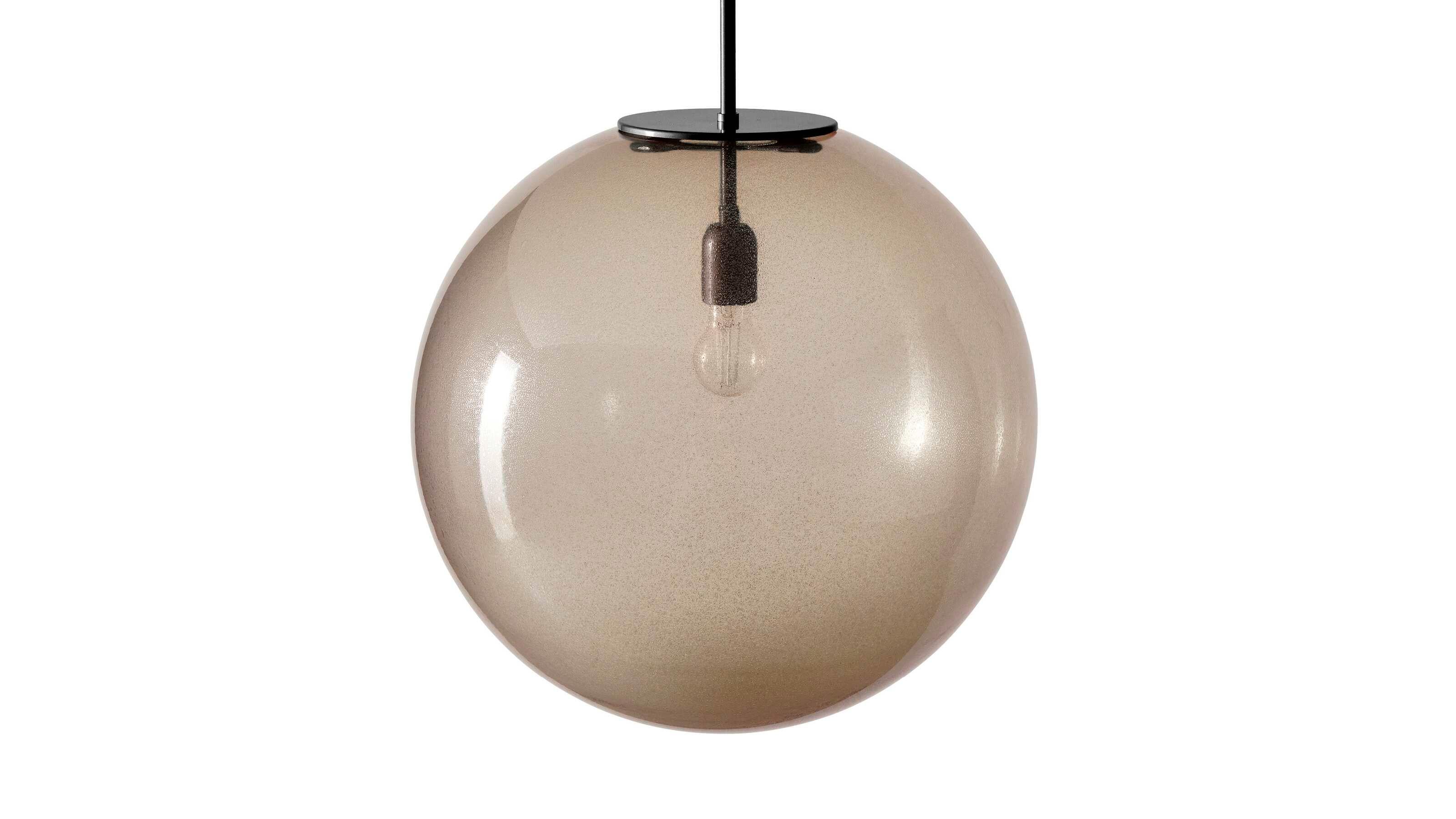 Mid-Century moderno Lampada a sospensione in vetro soffiato di Cassina Bollicosa in vendita