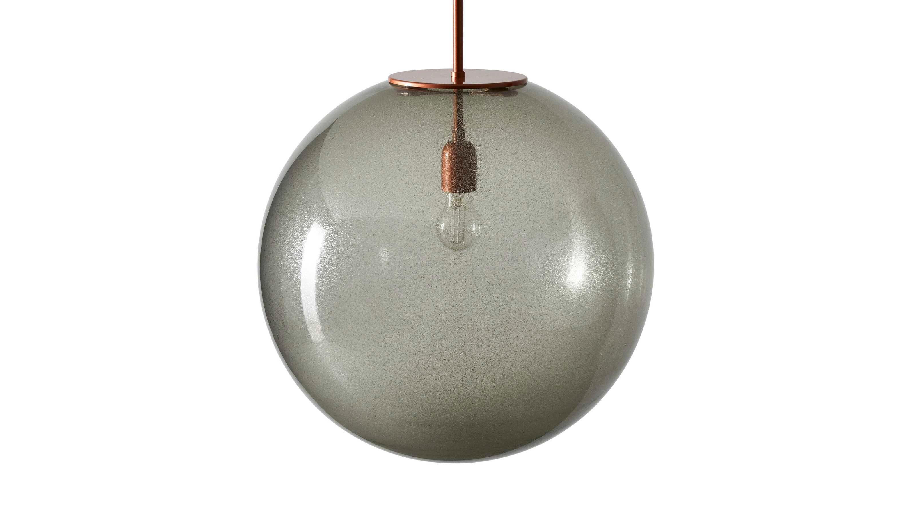 Mid-Century moderno Lampada a sospensione in vetro soffiato di Cassina Bollicosa in vendita