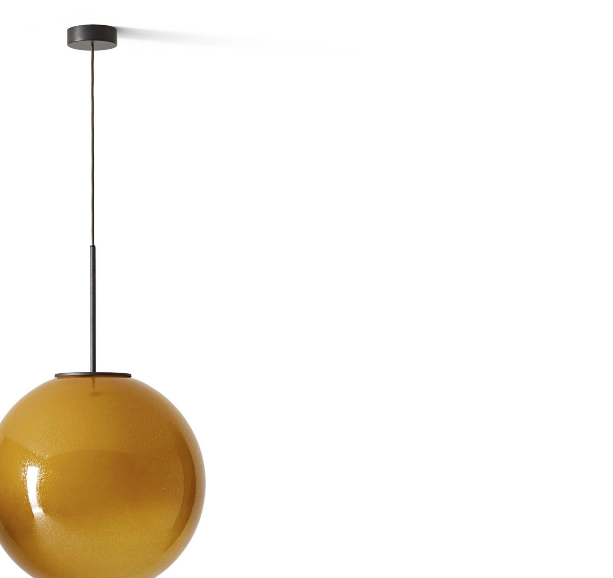 Italiano Lampada a sospensione in vetro soffiato di Cassina Bollicosa in vendita