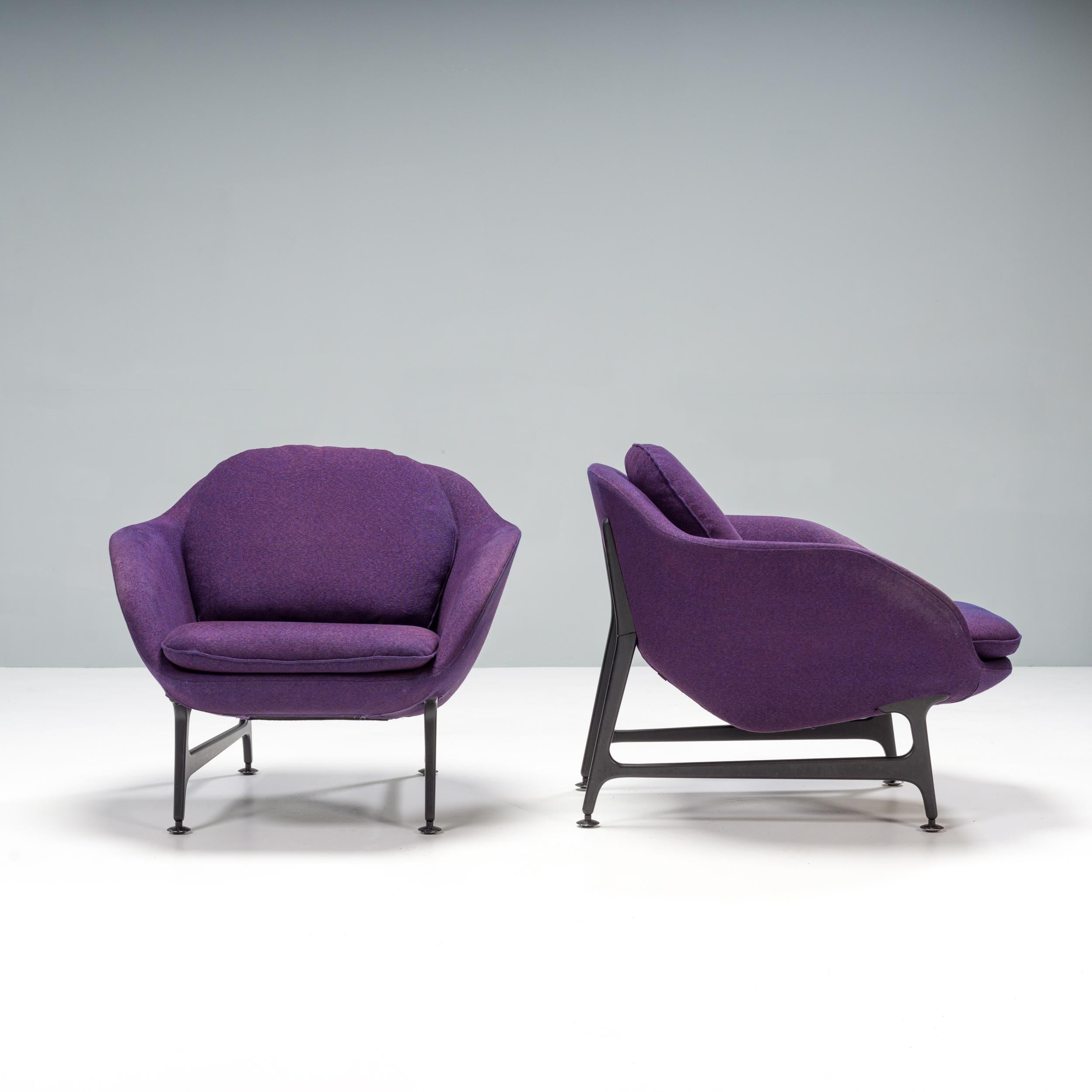 Cassina by Jaime Hayon Vico Purple Armchairs, Set of 2 In Fair Condition For Sale In London, GB