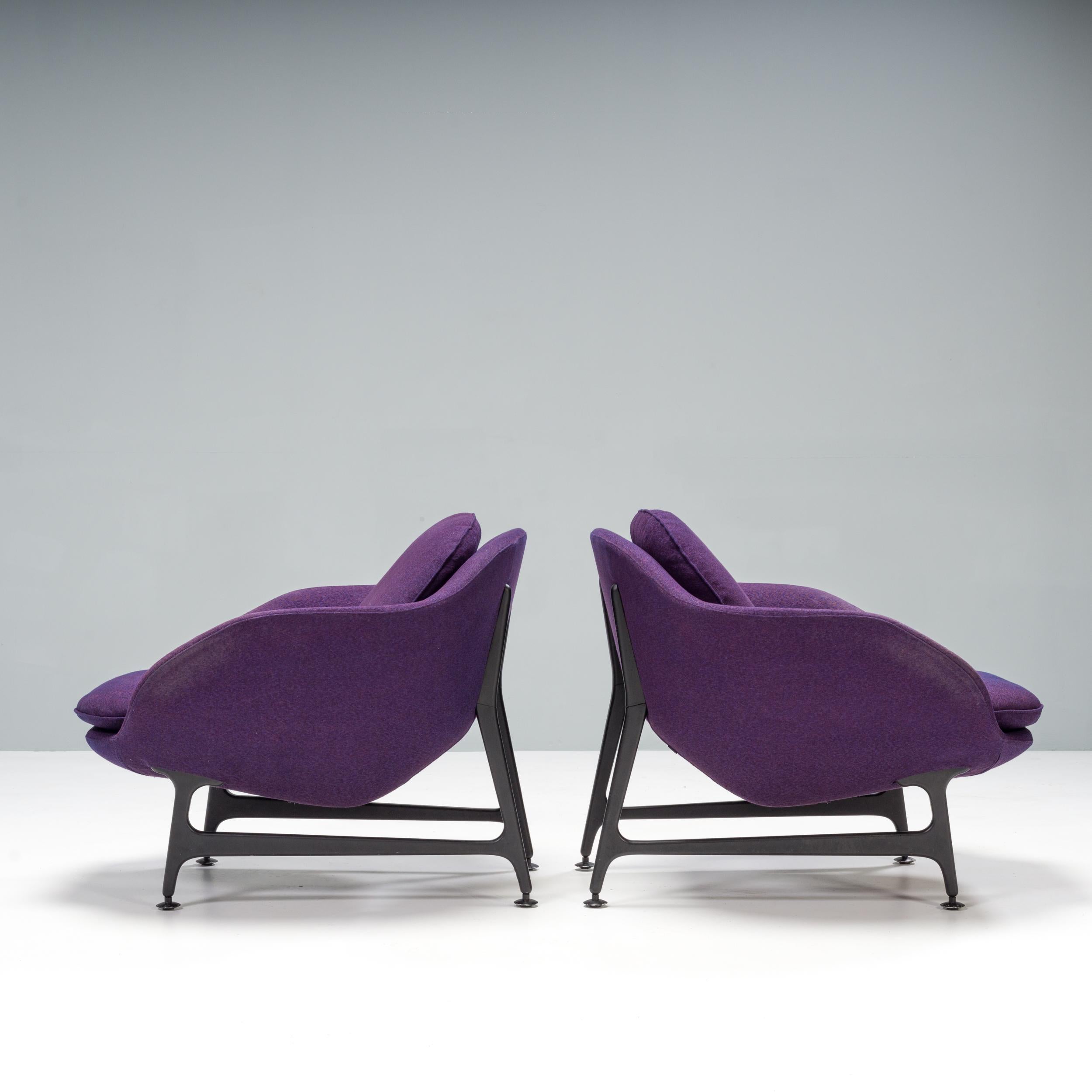 Contemporary Cassina by Jaime Hayon Vico Purple Armchairs, Set of 2 For Sale
